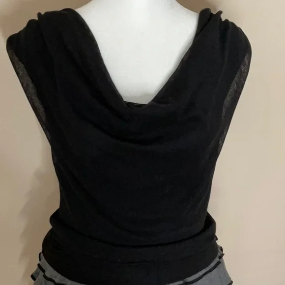 Weston Wear Black and Gray Layered Ruffle Dress - Picture 3 of 10